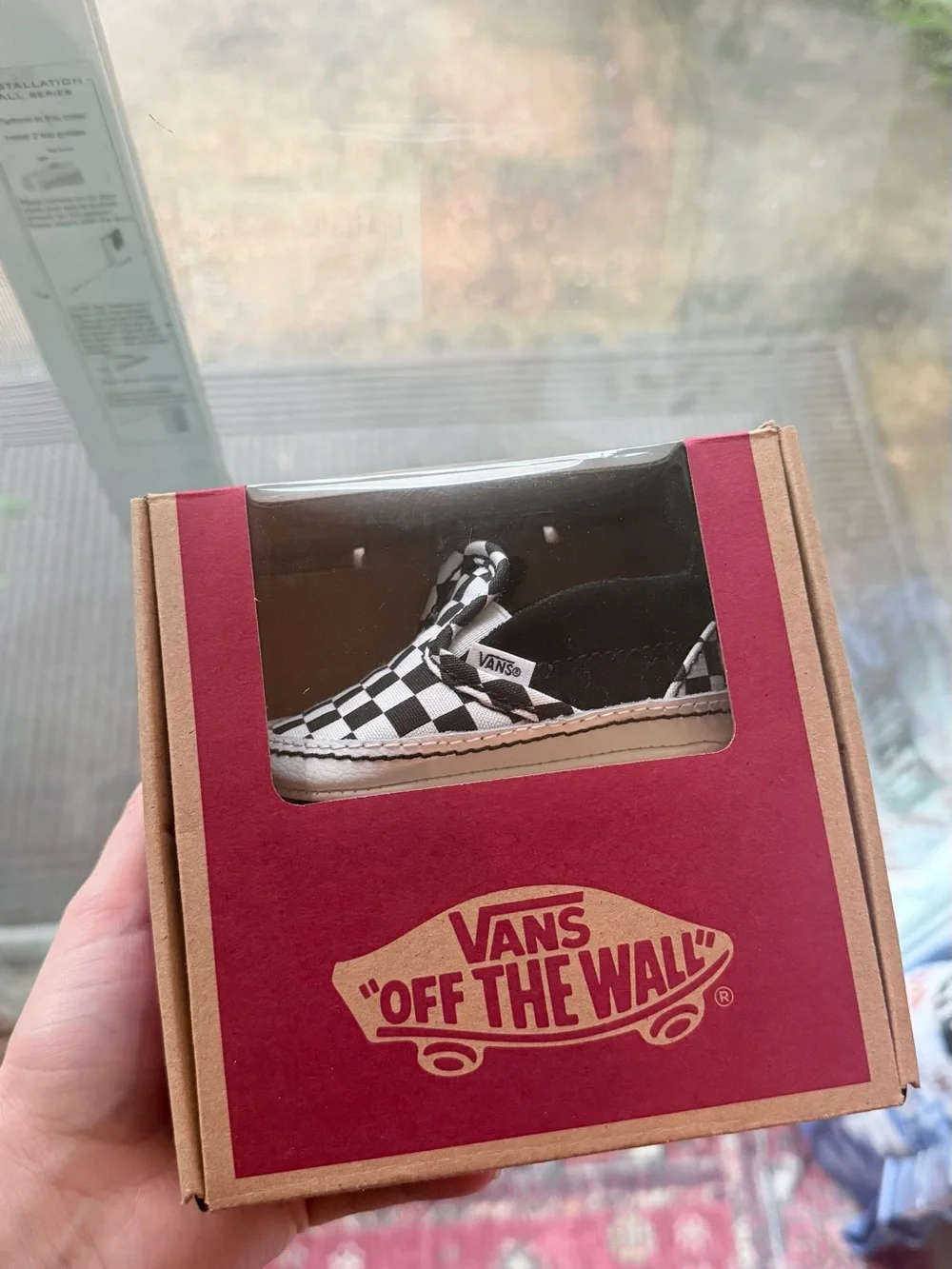 Vans Checkerboard Slip-On V Crib - Black & White